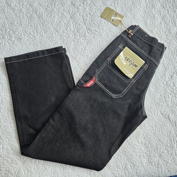 Exco Boys Vintage Y2K Embroidered Bulldog Jeans - Picture 5 of 16